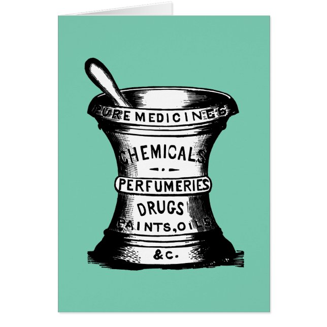 Cartão Almofariz e pilão (Frente)