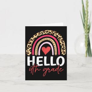 Cartão Alô, 4º ano da equipe do Rainbow Leopardo, 4º ano