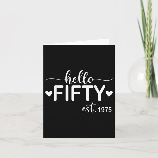 Cartão Alô 50 Anos 1975 50 Anos 50 Anos Aniversário Fo (Frente)