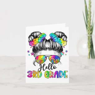Cartão Alô, Cabelo Mensageiro De 3º Grau, Bun Girl Ck Par