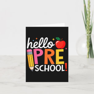 Cartão Alô Equipe De Professores Pré-Escolares Pré-K De V