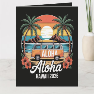 Cartão Aloha Havaí 2026