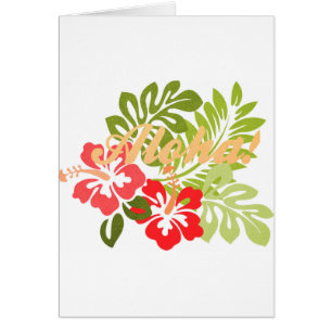 Cartão Aloha Hibiscus