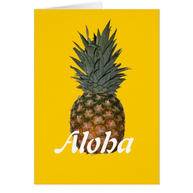 Cartão Aloha Pineapple (Frente)