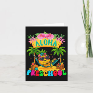 Cartão Aloha Preschool Pineapple Hawaii De Volta À Escola