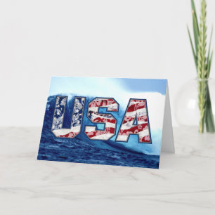 Cartão Aloha USA Wave Greeting Cards