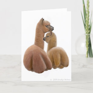 Cartão Alpaca Love Greeting Card