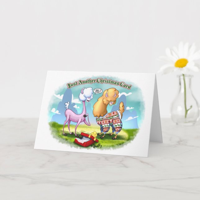 Cartão ALPACA SWEATER (matte) por Jeff Willis Art (Planta pequena)