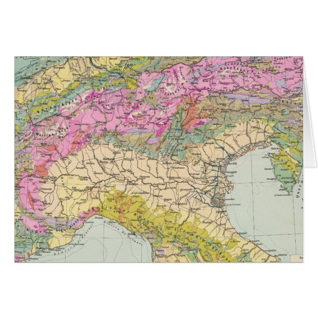 Cartão Alpenlander - Mapa Atlas dos Alpes (Frente Horizontal)