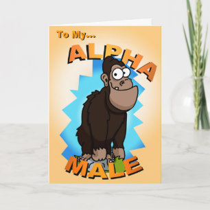 Cartão Alpha Male Birthday Card