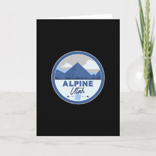 Cartão Alpine Utah Ut Montanhas Dge Caminhada Lembrança