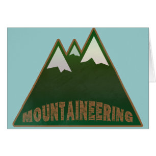 Cartão alpinistas, estilo montanha