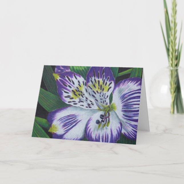 Cartão Alstroemeria (Frente)