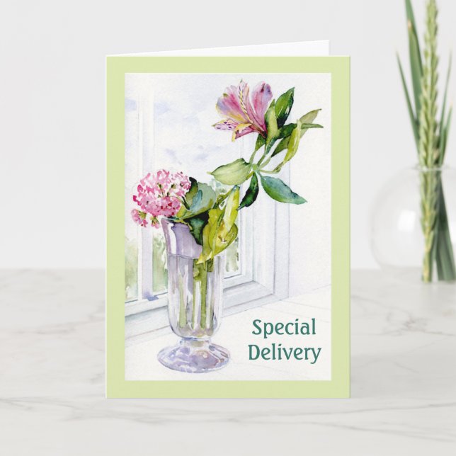 Cartão Alstroemeria Flores 5x7 Folheto (Frente)