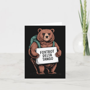 Cartão Alt National Park Resist Service Bear Foxtrots Del