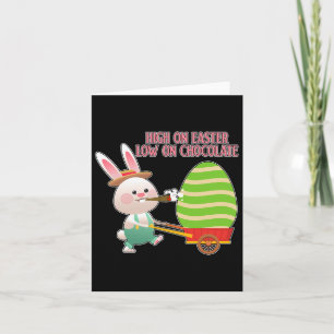 Cartão Alta Páscoa Baixa Na Páscoa Engraçada De Chocolate