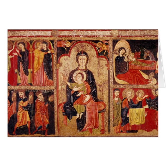Cartão Altarpiece de St. Maria de Avila (Frente Horizontal)