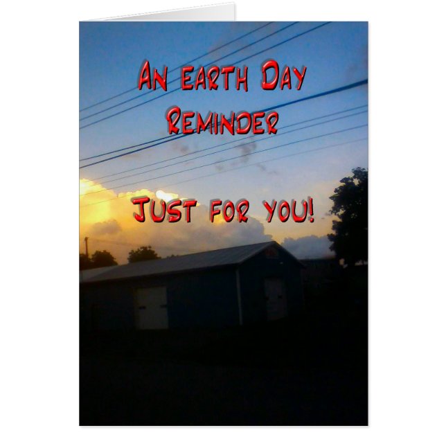 Cartão Alterações climáticas (Frente)