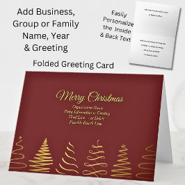 Cartão Alterar TODO Texto, Saudação de Natal da Organizaç