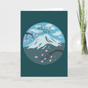 Cartão Altura de Monte Fuji
