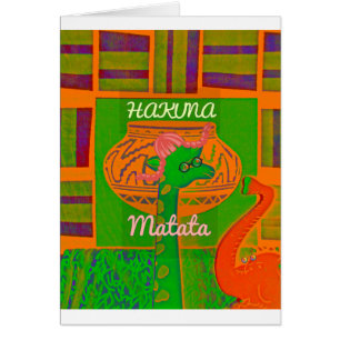 Cartão Alturas Impressionantes: Linda Girafa Africana Eng