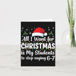 Cartão Alunos Dizendo 6-7 67 Seis Sete Professor Divertid