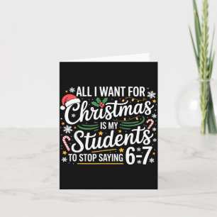 Cartão Alunos Dizendo 6-7 67 Seis Sete Professor Engraçad