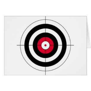 Cartão Alvo do BullsEYE dos Crosshairs