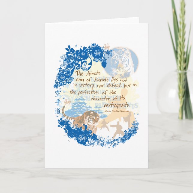 Cartão Alvo do karaté (Frente)