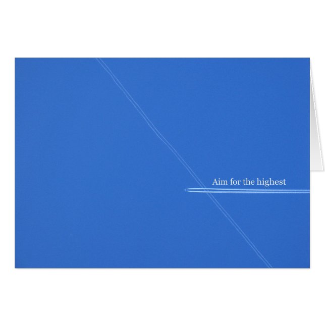 Cartão Alvo para o mais alto (Frente Horizontal)