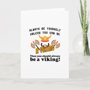 Cartão Always be a Viking