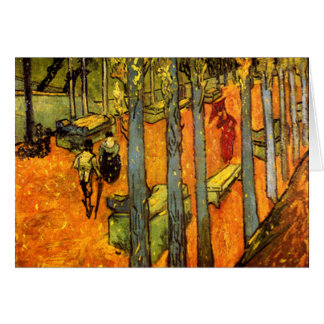 Cartão Alyscamps por Vincent van Gogh