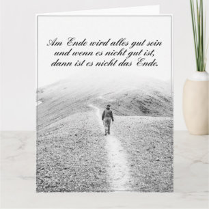 Cartão Am Ende wird alles tribo sein