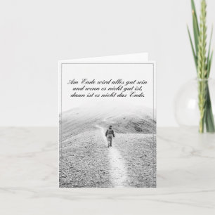 Cartão Am Ende wird alles tribo sein