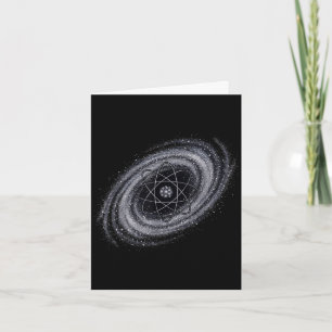 Cartão Amante da astronomia da galáxia de prótons observa
