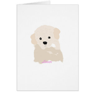 Cartão Amante da caniche