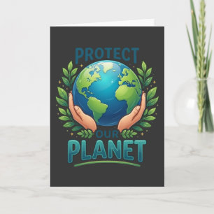 Cartão Amante da Natureza Legal Proteja o Nosso Planeta d