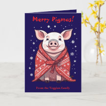 Amante de Animais Porco de Natal Envolvido em um C