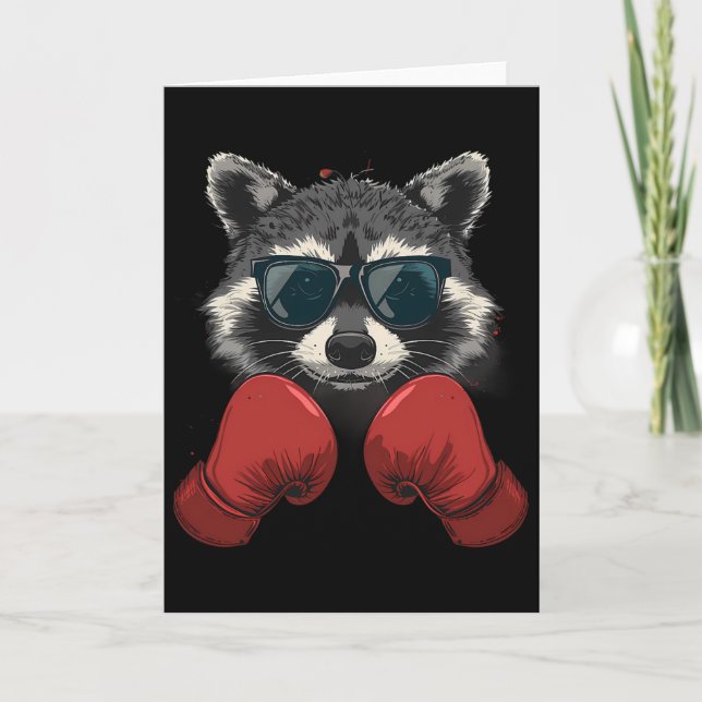 Cartão Amante de Boxe Luvas de Boxe Kickboxing Divertido (Frente)