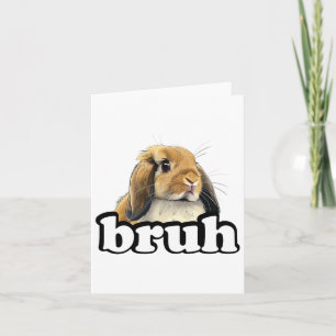 Cartão Amante de Coelho Bunny Lop Mini Holland Bruh 