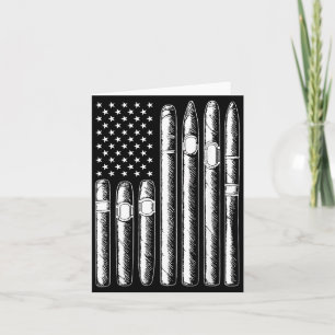 Cartão Amante de Fumar Charuto Bandeira EUA Americano Eng