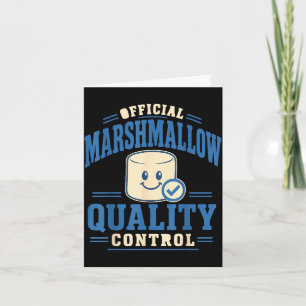 Cartão Amante de marshmallow engraçado