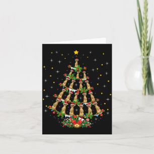 Cartão Amante de Meerkat Natal Chapéu de Papai Noel Meerk