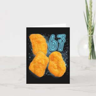 Cartão Amante de Nugget de Frango 67 Meme Seis Sete Frang