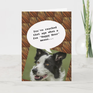 Cartão amante de os animais Feliz Hour Obtendo Antigo Ani
