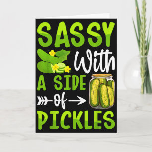 Cartão Amante de Picles Comédia Com Um Lado De Picles 
