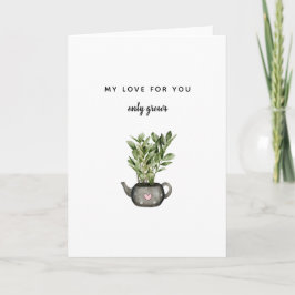 Cartão amante de planta Love Grove aniversário namorados