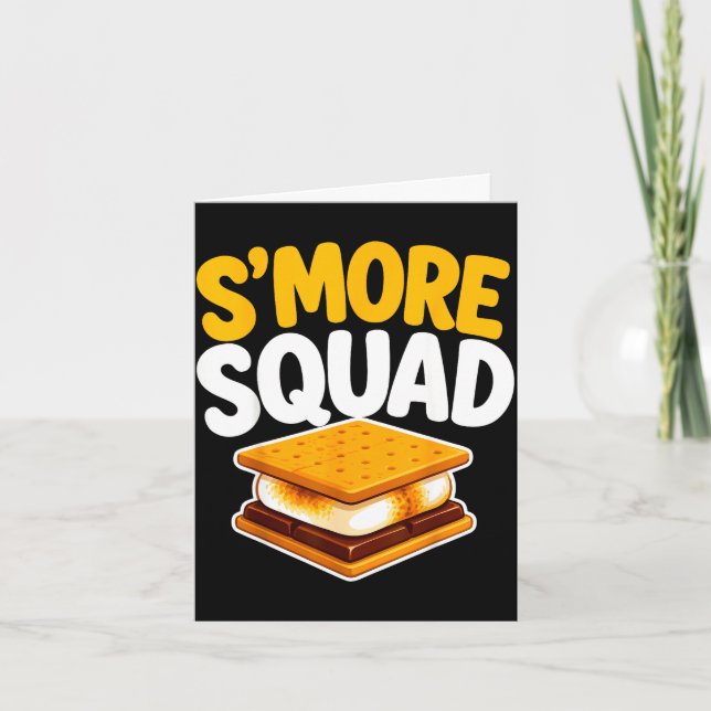 Cartão Amante de s'mores fogueira marshmallow (Frente)