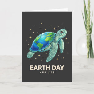 Cartão Amante do Oceano Legal Dia da Terra 22 de abril ta