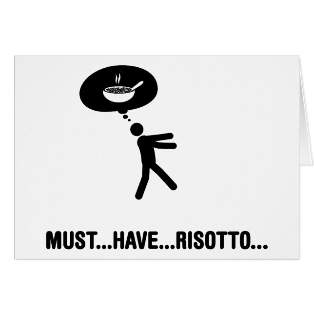 Cartão Amante do risoto (Frente Horizontal)
